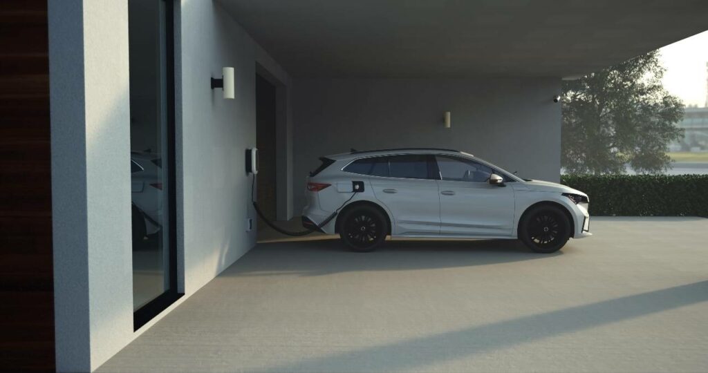 EV charging in the garage Crimson Power